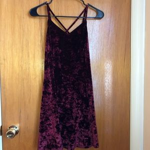 Burgundy dress